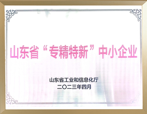 山東省“專精特新”中小企業(yè)